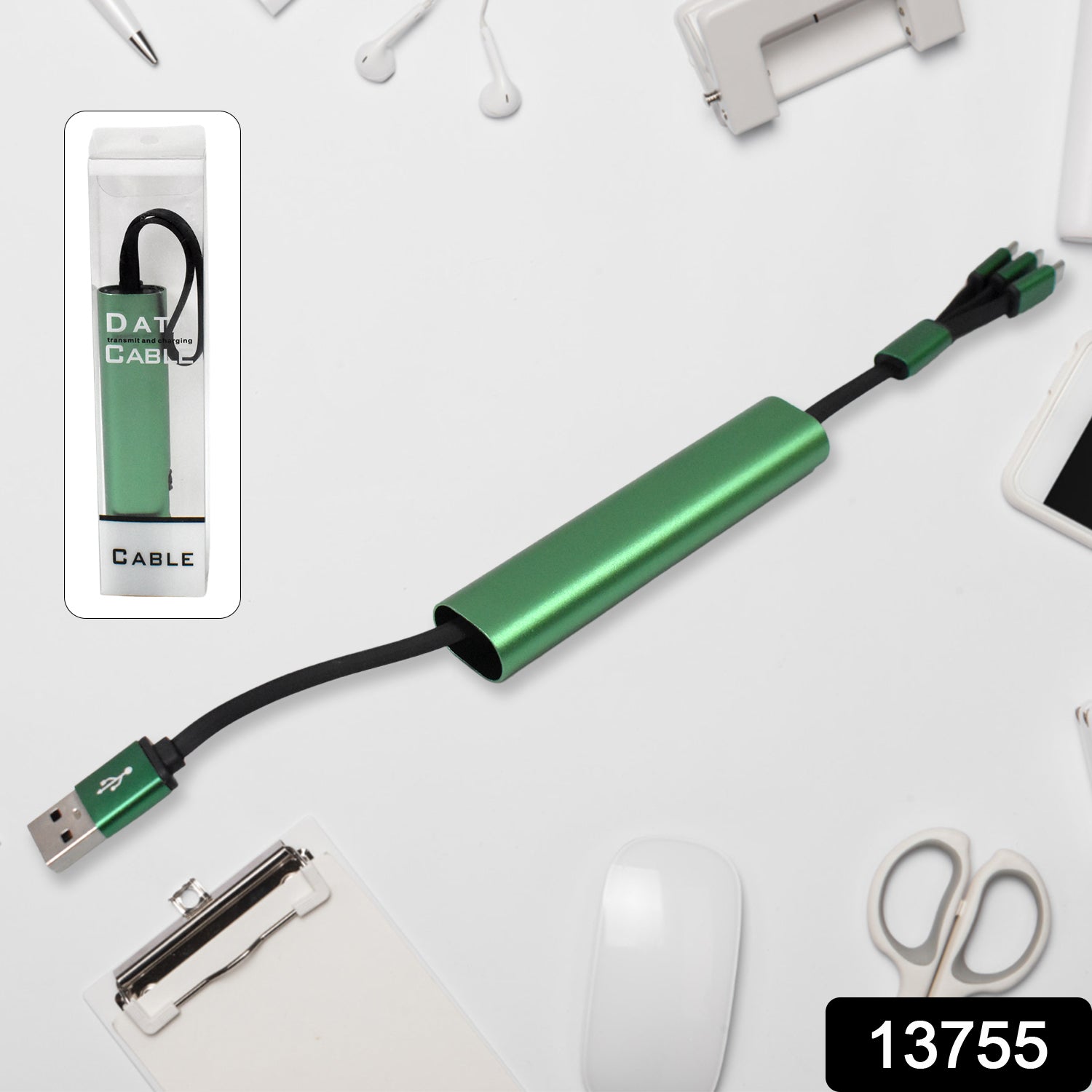 Charging Cable 3 In 1 Extendable Data Transmit  Charging Cable (1 Pc) Charging Cable 3 In 1 Extendable Data Transmit  Charging Cable (1 Pc)